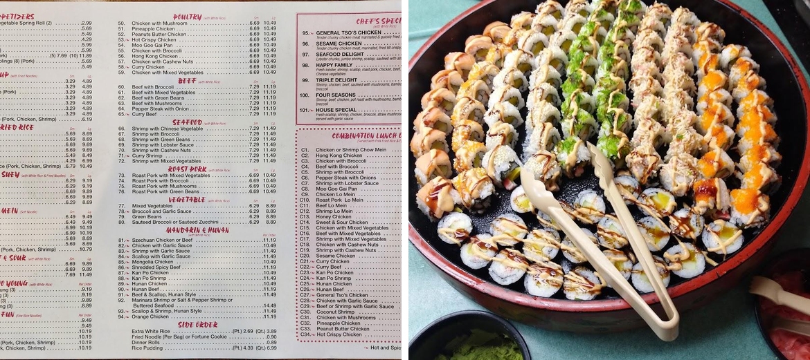 China Buffet Menu